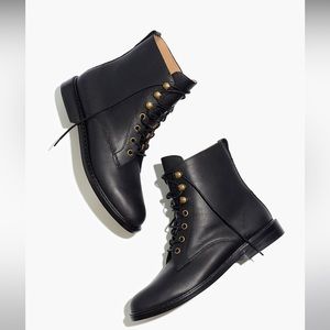 Brand New Madewell Kellie Lace Up Boots
